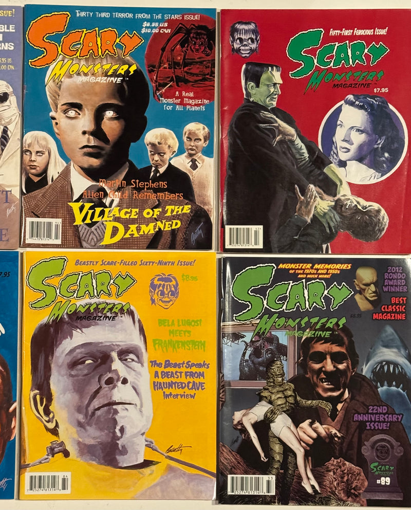 Scary Monster Horror Magazine Collection Lot of 10 Issues Lot A - TvMovieCards.com
