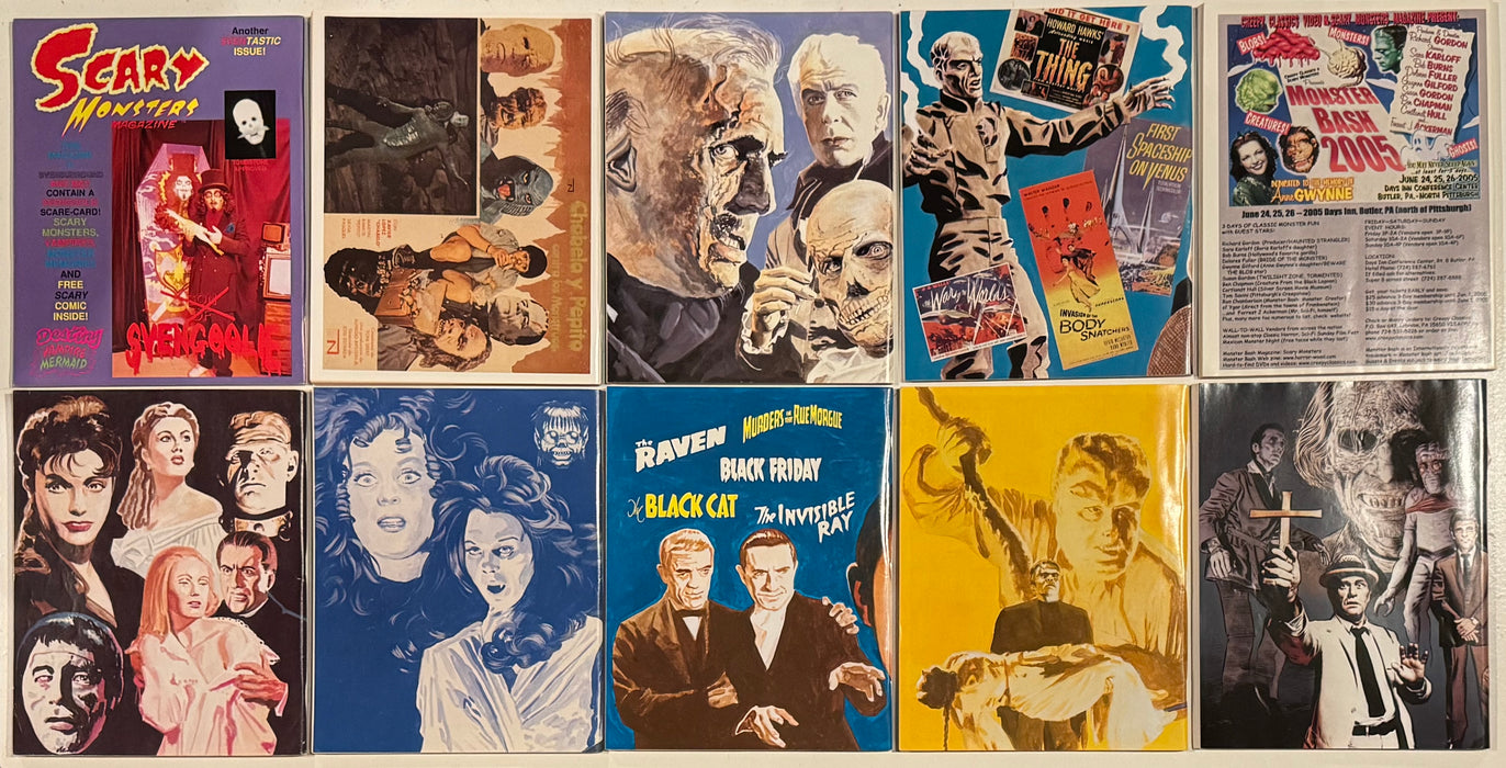 Scary Monster Horror Magazine Collection Lot of 10 Issues Lot A - TvMovieCards.com