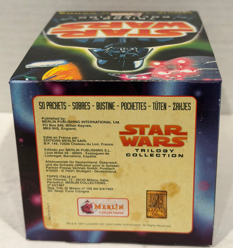 1997 Merlin Star Wars Trilogy Collection Trading Card Box 50 Packs - TvMovieCards.com