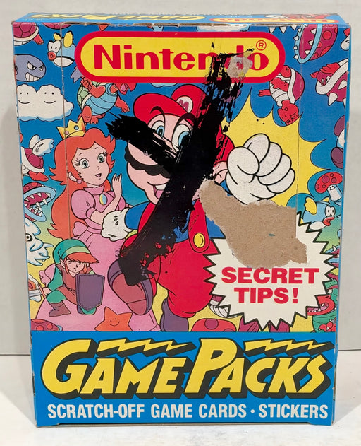 Nintendo Game Packs Vintage Wax Card Box 48 Packs Topps 1989 X-out Bright Colors - TvMovieCards.com