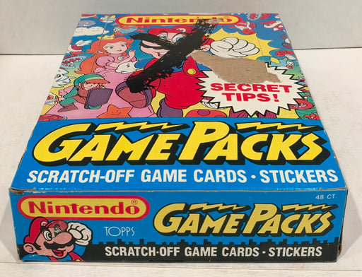 Nintendo Game Packs Vintage Wax Card Box 48 Packs Topps 1989 X-out Bright Colors - TvMovieCards.com
