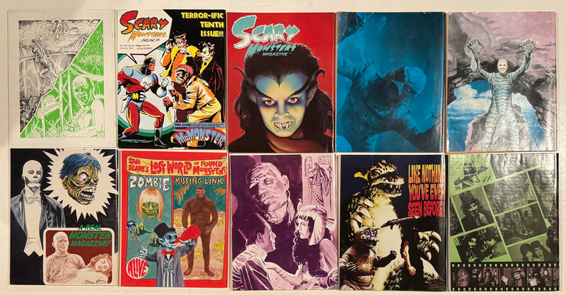 Scary Monster Horror Magazine Collection Lot of 10 Issues Lot D - TvMovieCards.com