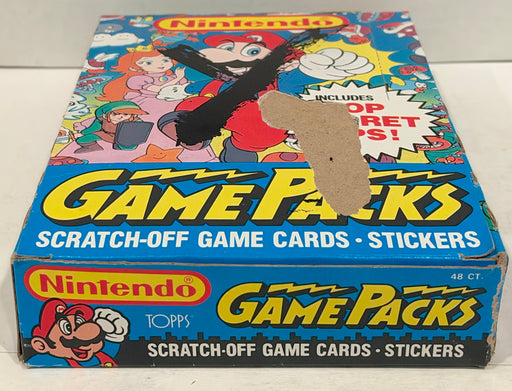 Nintendo Game Packs Vintage Wax Card Box 48 Packs Topps 1989 X-out