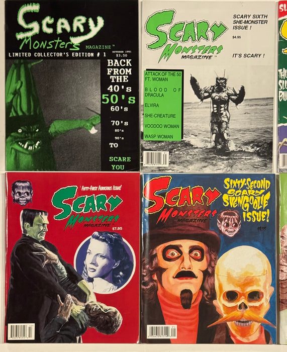 Scary Monster Horror Magazine Collection Lot of 10 Issues Lot F - TvMovieCards.com