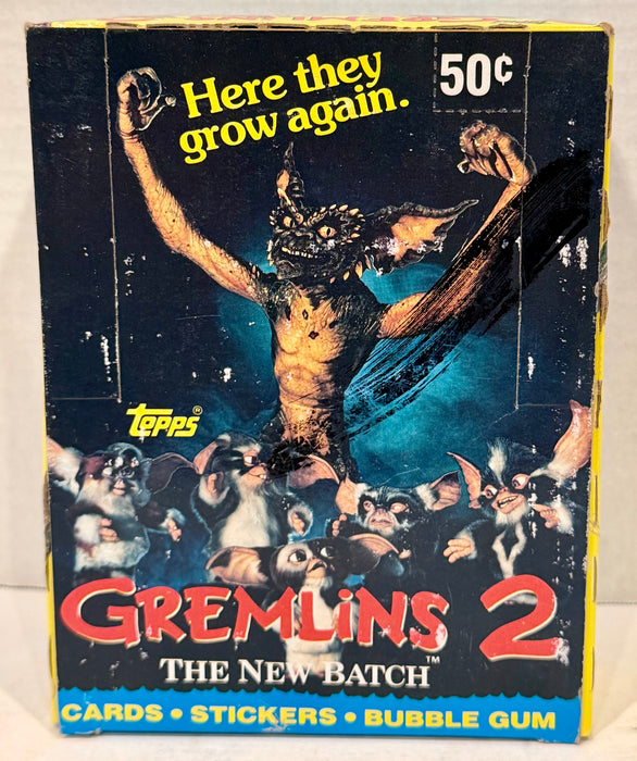1990 Topps Gremlins 2 Movie Vintage FULL 36 Pack Trading Card Wax Box