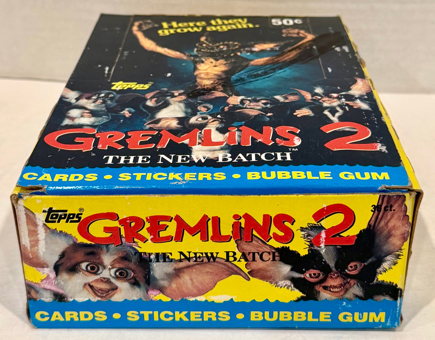 1990 Topps Gremlins 2 Movie Vintage FULL 36 Pack Trading Card Wax Box