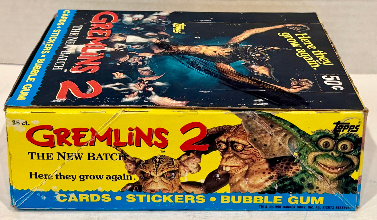 1990 Topps Gremlins 2 Movie Vintage FULL 36 Pack Trading Card Wax Box
