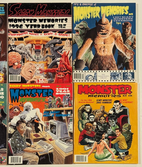 Scary Monster Memories Yearbook Horror Magazine Collection #1-#10 1993/2002 - TvMovieCards.com