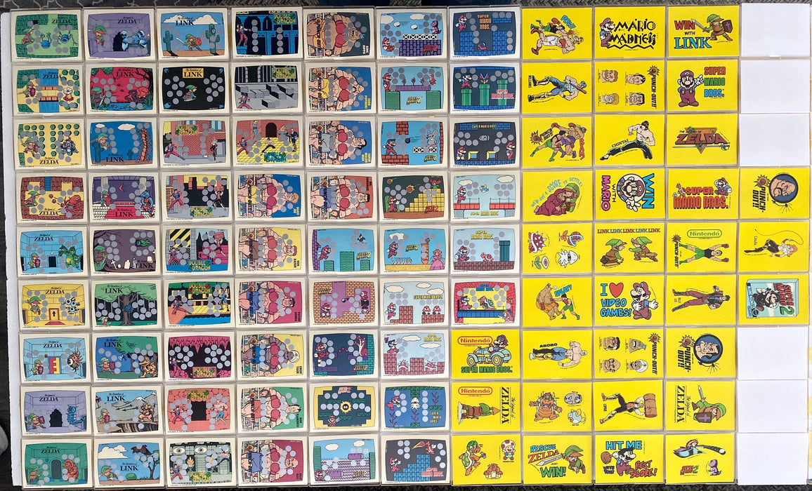 Nintendo Game Pack 60 Card Set with 33 Stickers Topps 1989