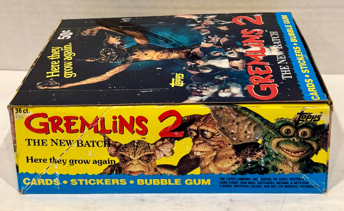 1990 Topps Gremlins 2 Movie Vintage FULL 36 Pack Trading Card Wax Box