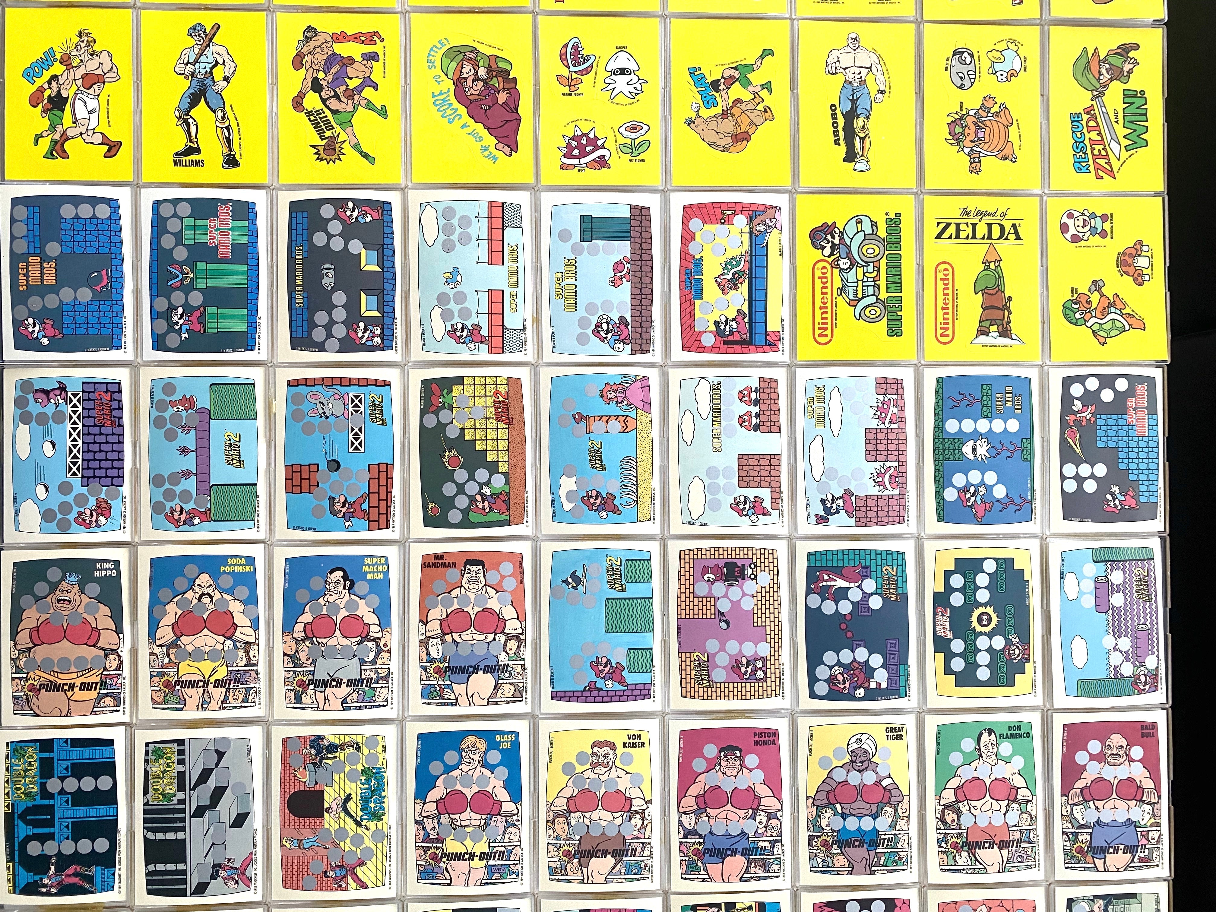 nintendo game pack ニンテンドーゲームパック Nintendo Game Pack 60 Card Set with 33 Stickers Topps 1989