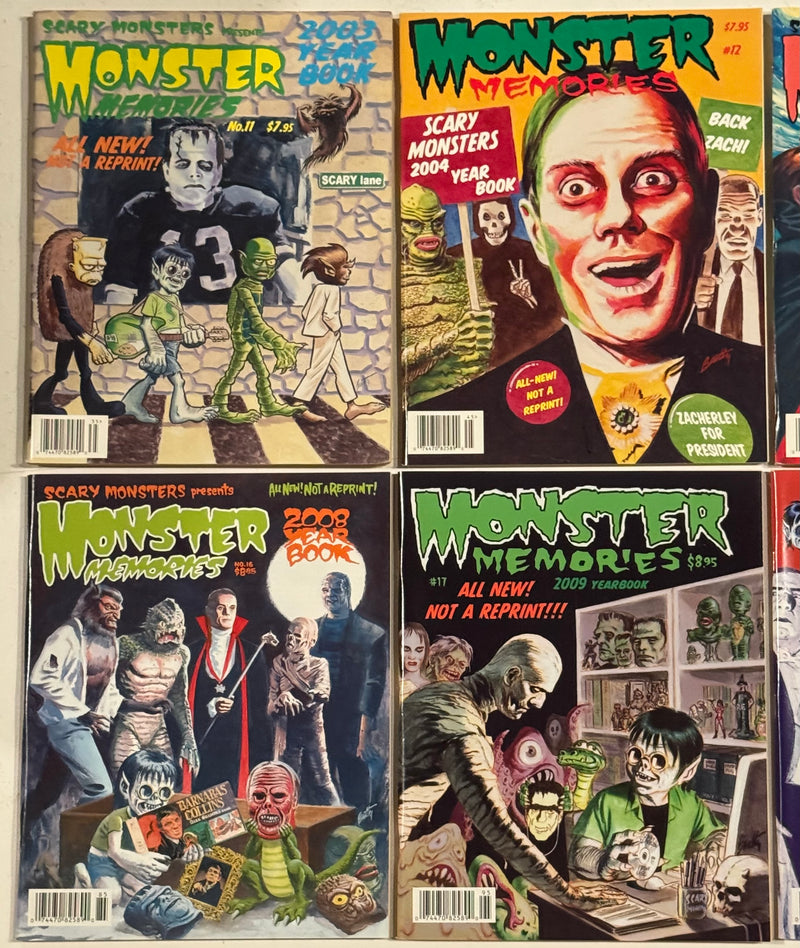 Scary Monster Memories Yearbook Horror Magazine Collection #11-#20 2003/2012 - TvMovieCards.com