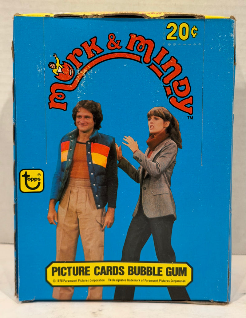 Mork & Mindy TV Show Vintage Bubble Gum Wax Card Box 36 Packs Topps 1978 FULL - TvMovieCards.com