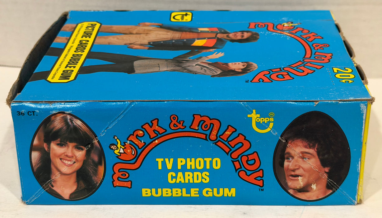 Mork & Mindy TV Show Vintage Bubble Gum Wax Card Box 36 Packs Topps 1978 FULL