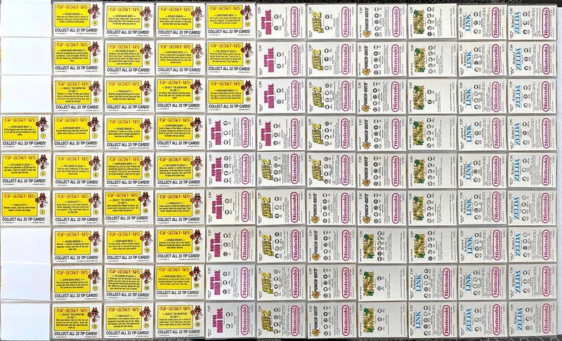 Nintendo Game Pack 60 Card Set with 33 Stickers Topps 1989 UNSCRATCHED   - TvMovieCards.com