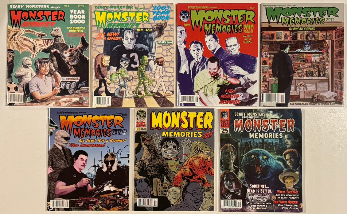 Scary Monster Memories Yearbook Horror Magazine Lot of 7 2000/2017 - TvMovieCards.com