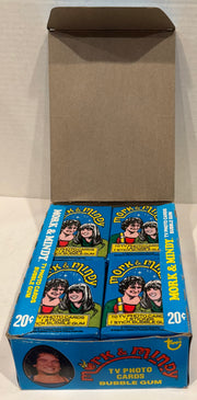Mork & Mindy TV Show Vintage Bubble Gum Wax Card Box 36 Packs Topps 1978 FULL - TvMovieCards.com
