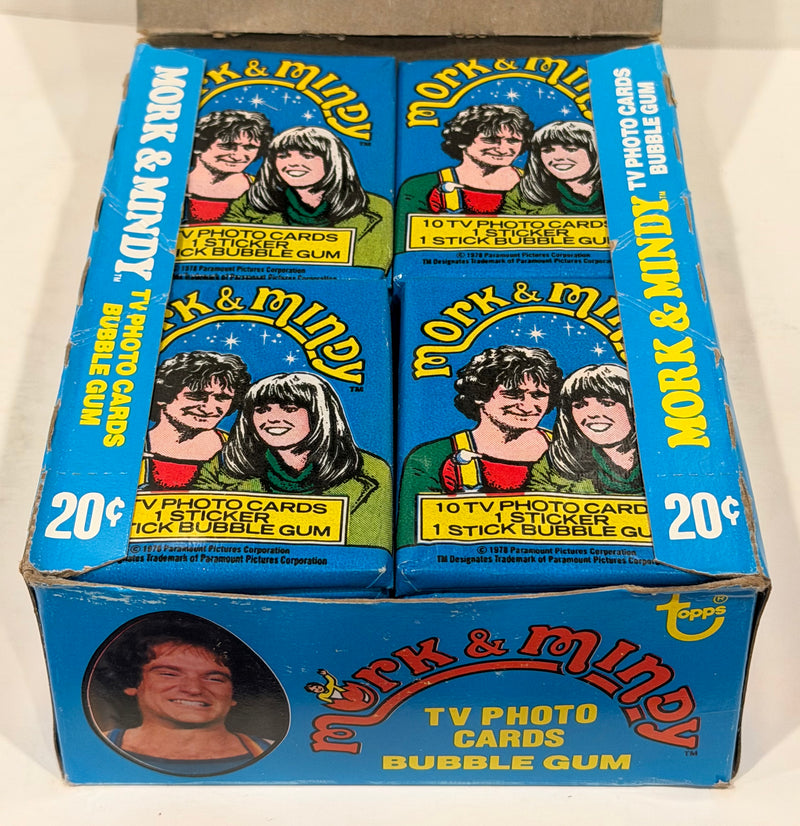 Mork & Mindy TV Show Vintage Bubble Gum Wax Card Box 36 Packs Topps 1978 FULL - TvMovieCards.com