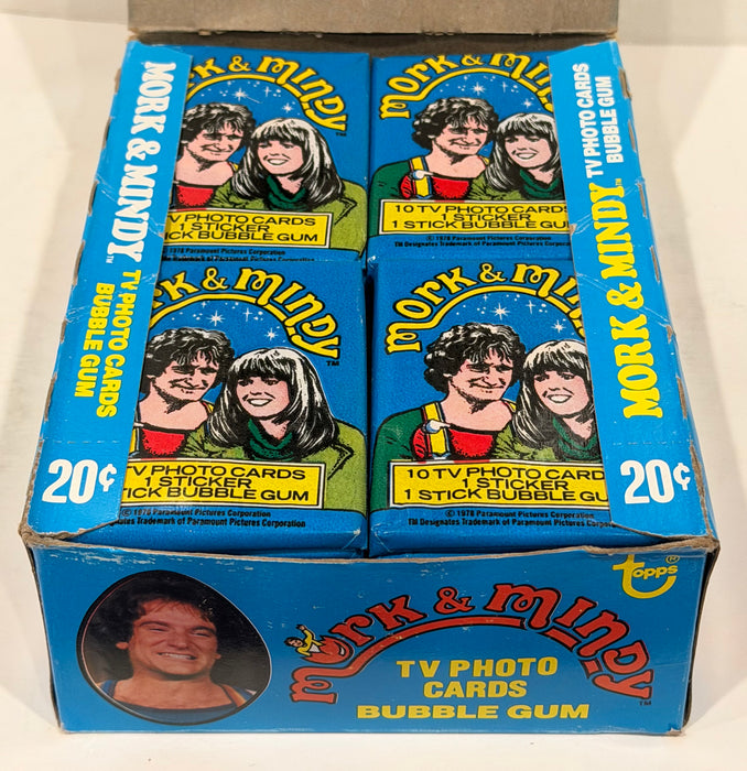Mork & Mindy TV Show Vintage Bubble Gum Wax Card Box 36 Packs Topps 1978 FULL