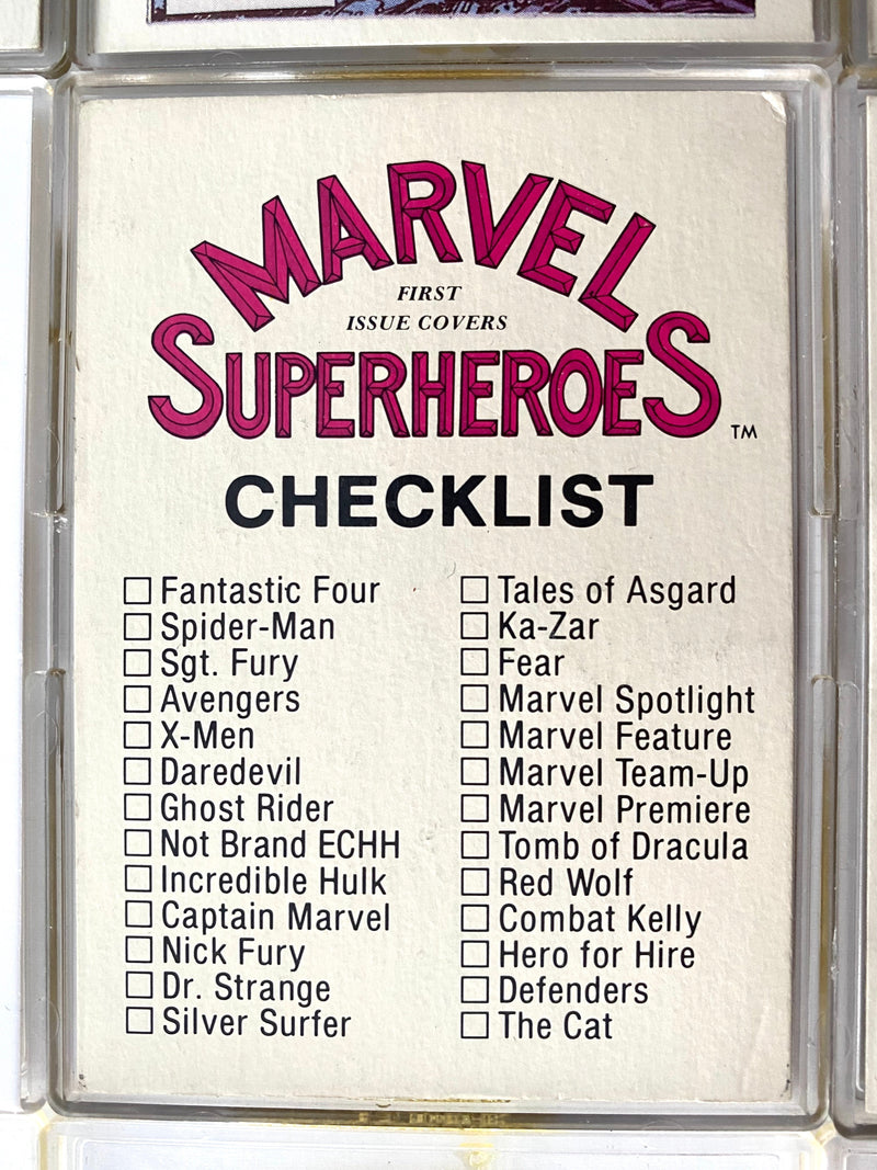 Marvel Superheroes 1st Issue Covers - Complete Set of 60 Cards F.T.C.C. 1984   - TvMovieCards.com