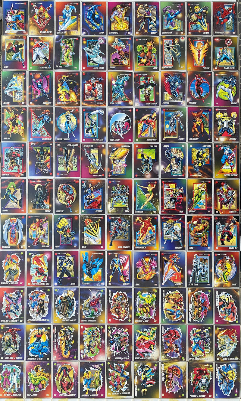 Marvel Universe Series 3 Base Trading Card Set 200 Cards Impel 1992   - TvMovieCards.com