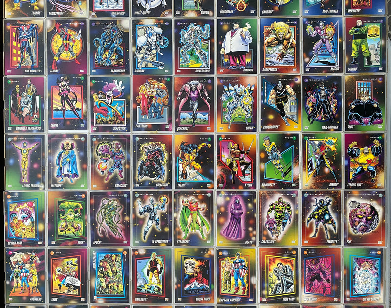 Marvel Universe Series 3 Base Trading Card Set 200 Cards Impel 1992   - TvMovieCards.com