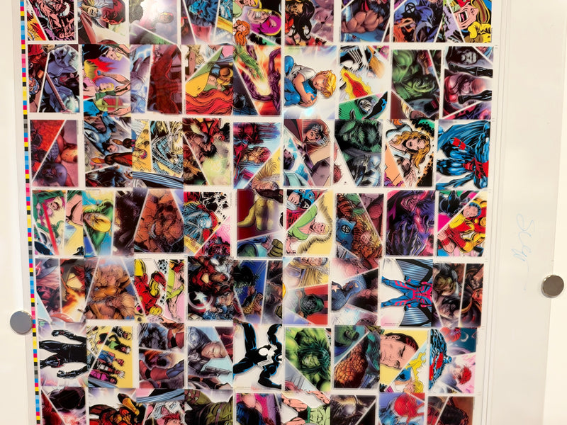 Marvel Universe 2011 Rittenhouse Clear Parallel Card Acetate Set 90 Uncut Sheet