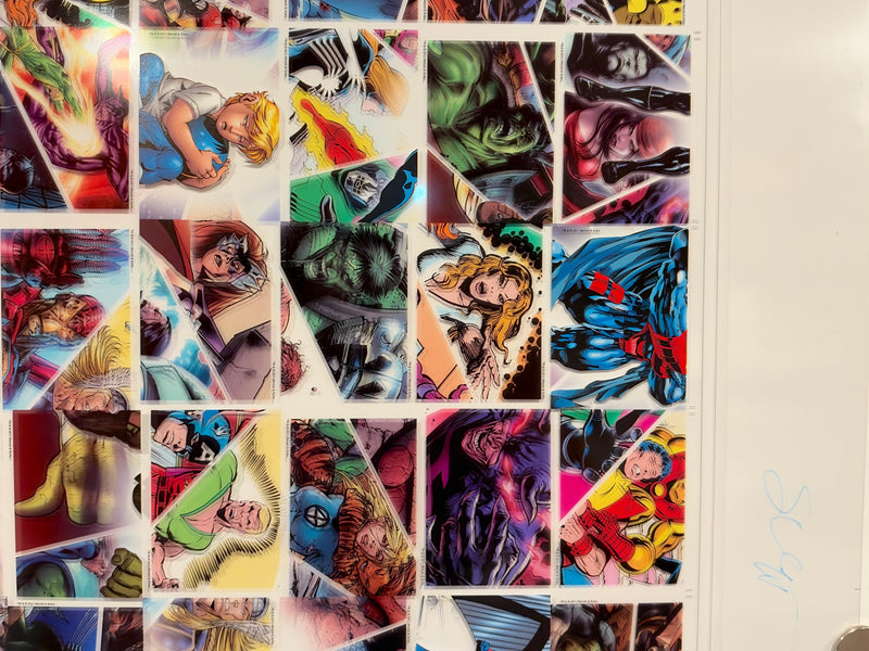 Marvel Universe 2011 Rittenhouse Clear Parallel Card Acetate Set 90 Uncut Sheet