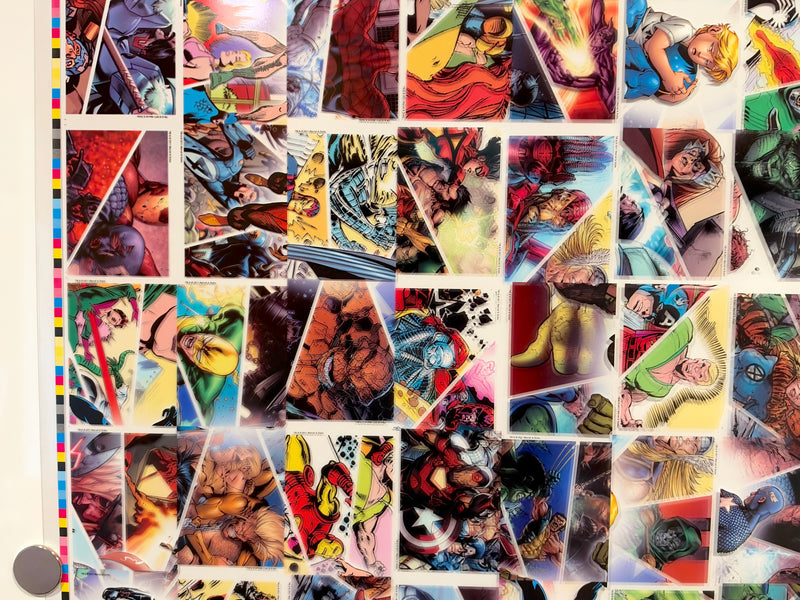 Marvel Universe 2011 Rittenhouse Clear Parallel Card Acetate Set 90 Uncut Sheet