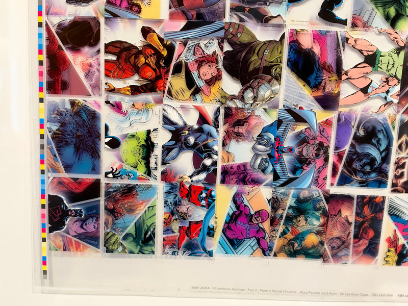 Marvel Universe 2011 Rittenhouse Clear Parallel Card Acetate Set 90 Uncut Sheet