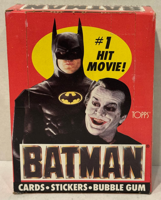 Batman Movie Series 1 Vintage Trading Wax Trading Card Box 36 Packs Topps 1989 - TvMovieCards.com