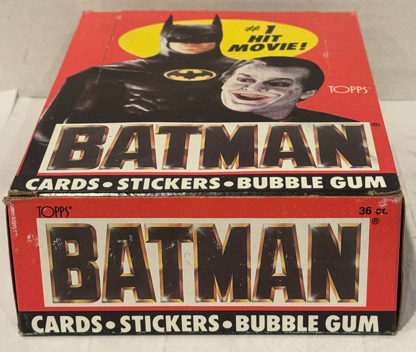 Batman Movie Series 1 Vintage Trading Wax Trading Card Box 36 Packs Topps 1989 - TvMovieCards.com