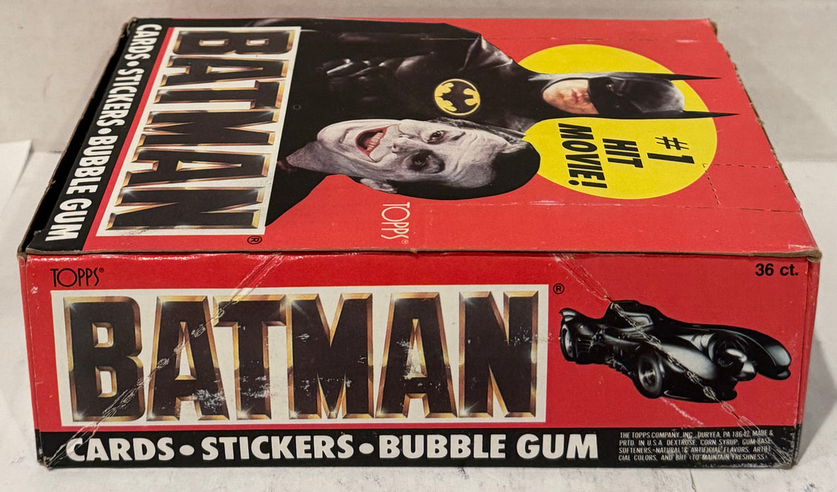 Batman Movie Series 1 Vintage Trading Wax Trading Card Box 36 Packs Topps 1989 - TvMovieCards.com