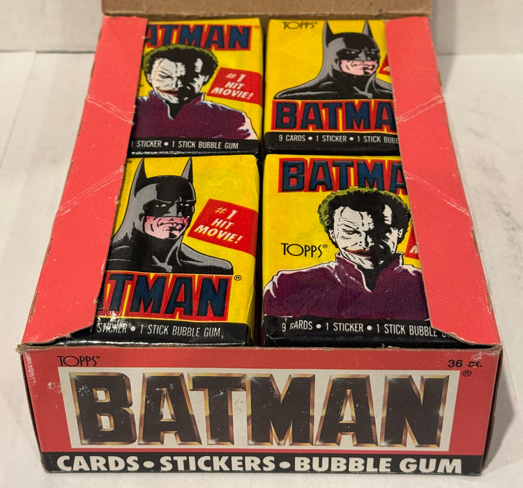 Batman Movie Series 1 Vintage Trading Wax Trading Card Box 36 Packs Topps 1989 - TvMovieCards.com