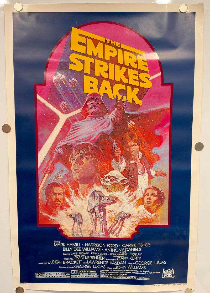 1982R Star Wars Episode V "Empire Strikes Back" 1SH Movie Poster Rerelease