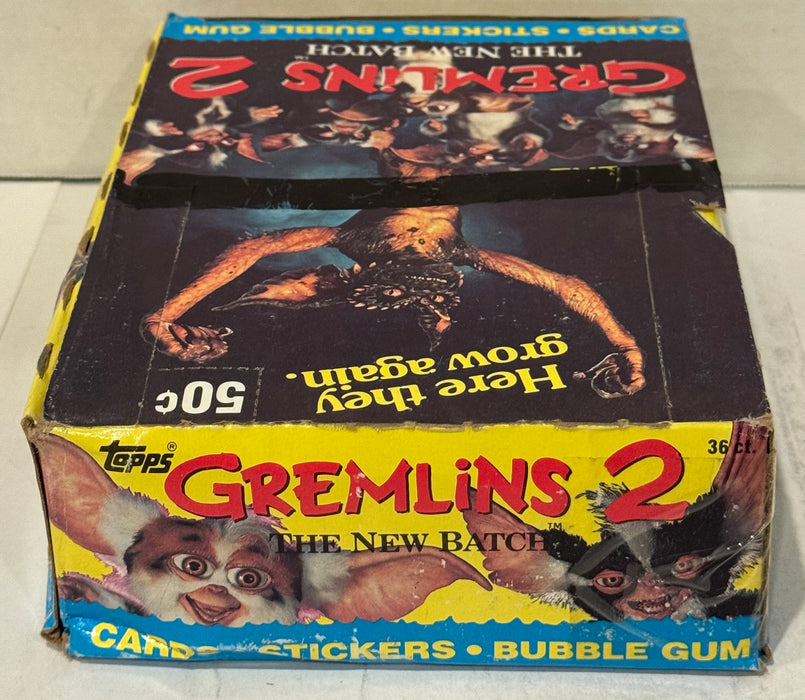 1990 Topps Gremlins 2 Movie Vintage FULL 36 Pack Trading Card Wax Box - TvMovieCards.com