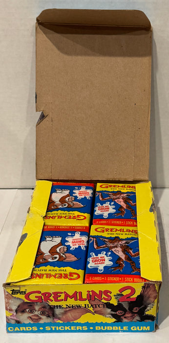1990 Topps Gremlins 2 Movie Vintage FULL 36 Pack Trading Card Wax Box - TvMovieCards.com