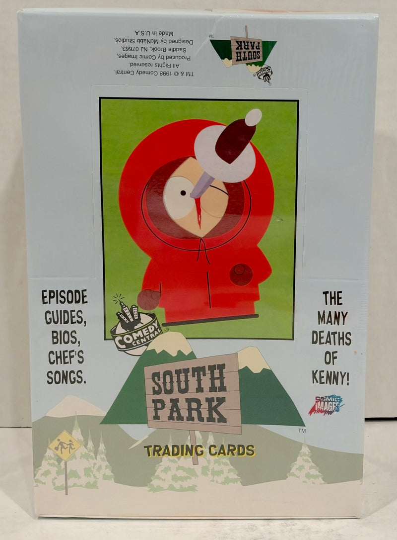 1998 South Park Jumbo Wax Trading Card Box Comic Images 30 Packs Factory Sealed