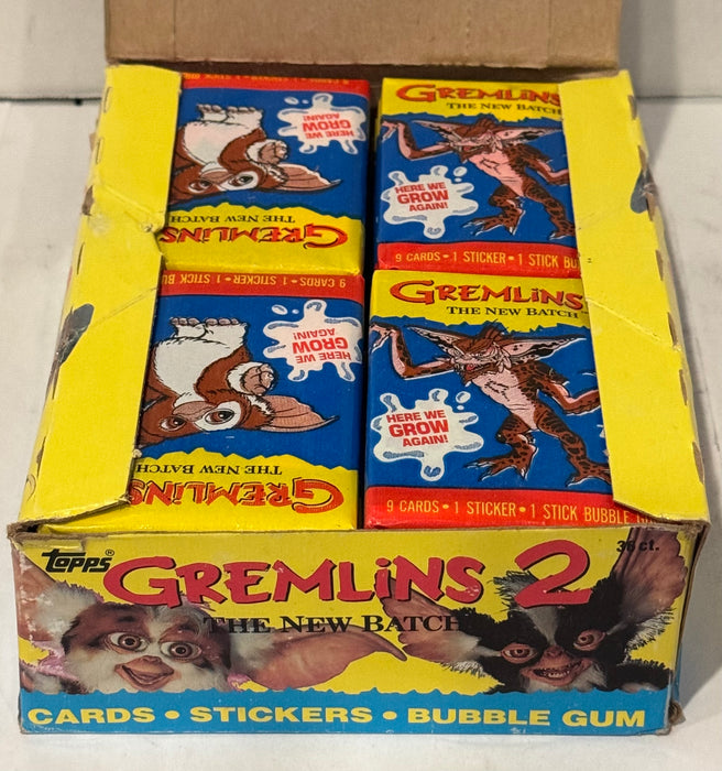 1990 Topps Gremlins 2 Movie Vintage FULL 36 Pack Trading Card Wax Box - TvMovieCards.com