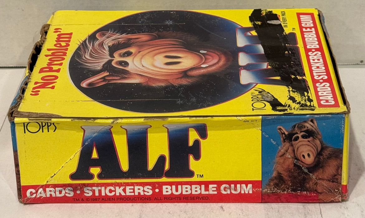 Alf Series 1 Vintage Bubble Gum Wax Trading Card Box 48 Packs Topps 1987 FULL - TvMovieCards.com