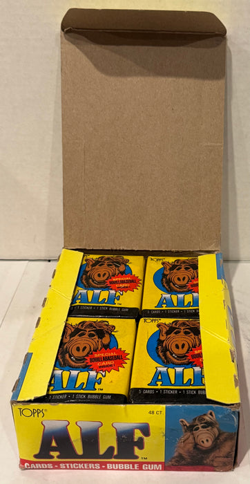 Alf Series 1 Vintage Bubble Gum Wax Trading Card Box 48 Packs Topps 1987 FULL - TvMovieCards.com
