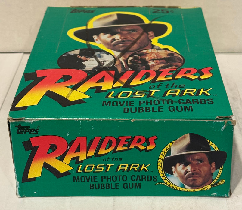 1981 Indiana Jones Raiders of the Lost Ark Vintage FULL 36 Pack Trading Card Box - TvMovieCards.com