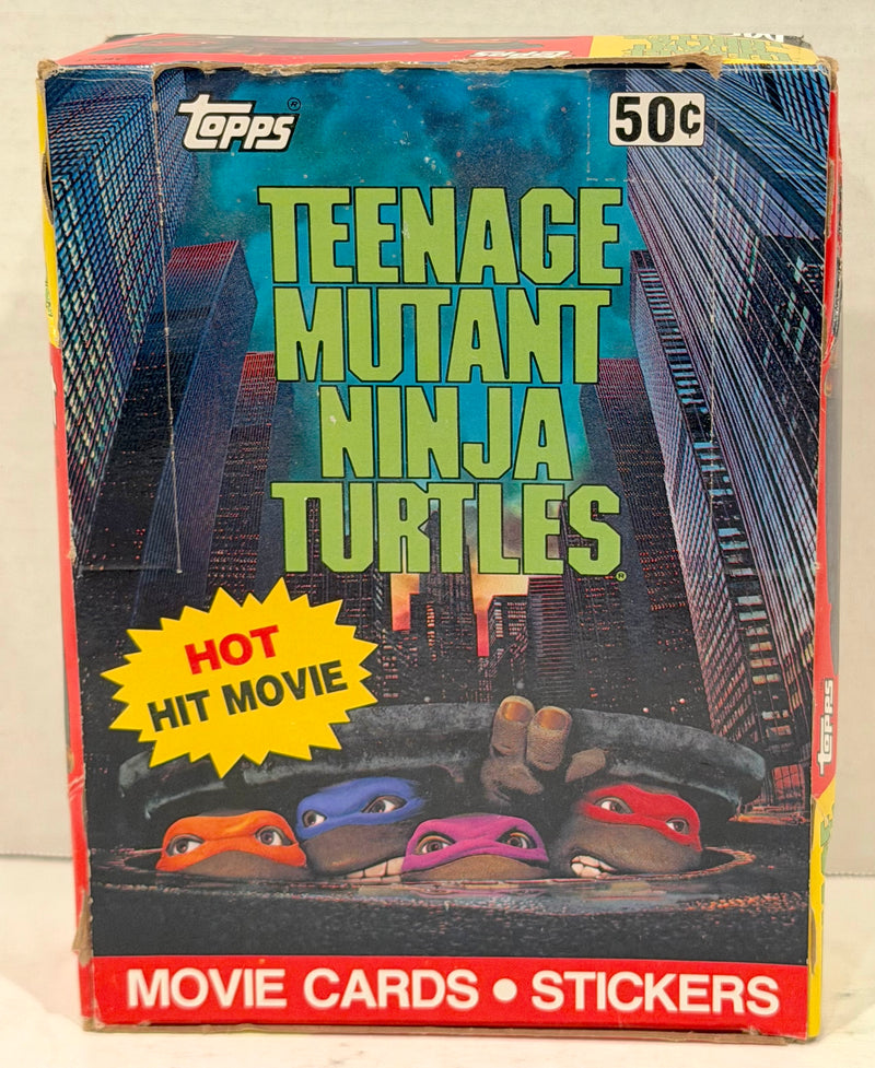 1990 Teenage Mutant Ninja Turtles Movie Series 1 Vintage Card Box 36 Packs Topps - TvMovieCards.com