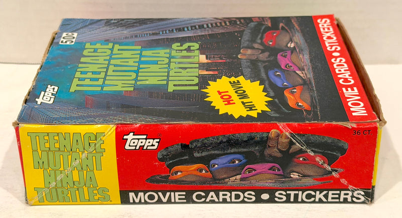 1990 Teenage Mutant Ninja Turtles Movie Series 1 Vintage Card Box 36 Packs Topps - TvMovieCards.com