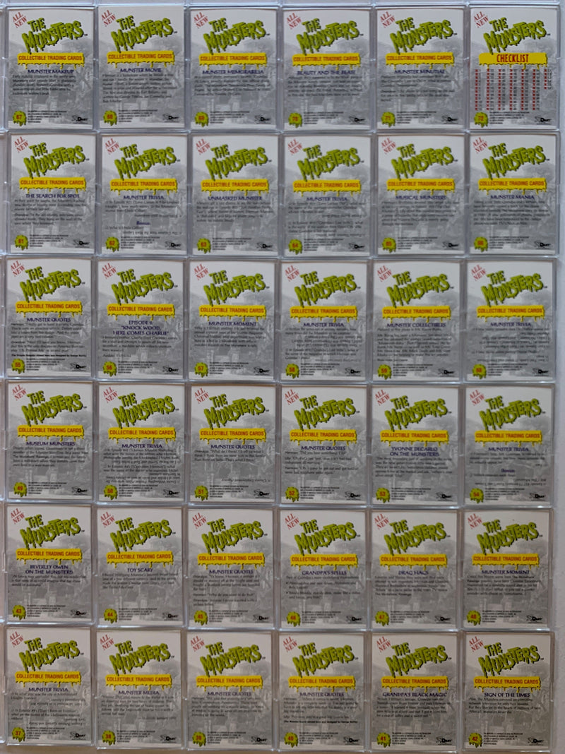 Munsters Deluxe Series Two Base Card Set 72 Cards Dart Flipcards 1997   - TvMovieCards.com