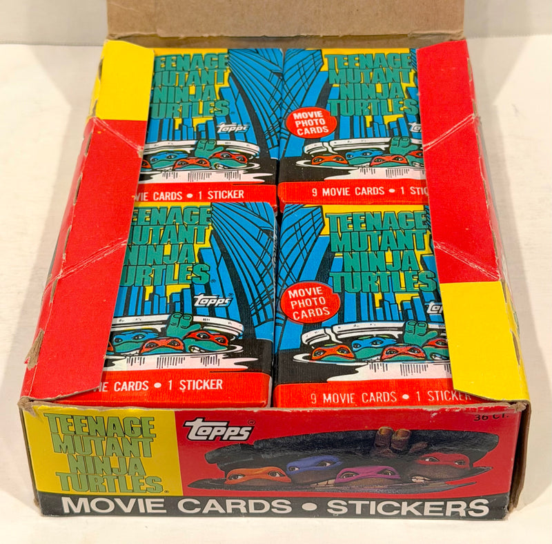 1990 Teenage Mutant Ninja Turtles Movie Series 1 Vintage Card Box 36 Packs Topps - TvMovieCards.com