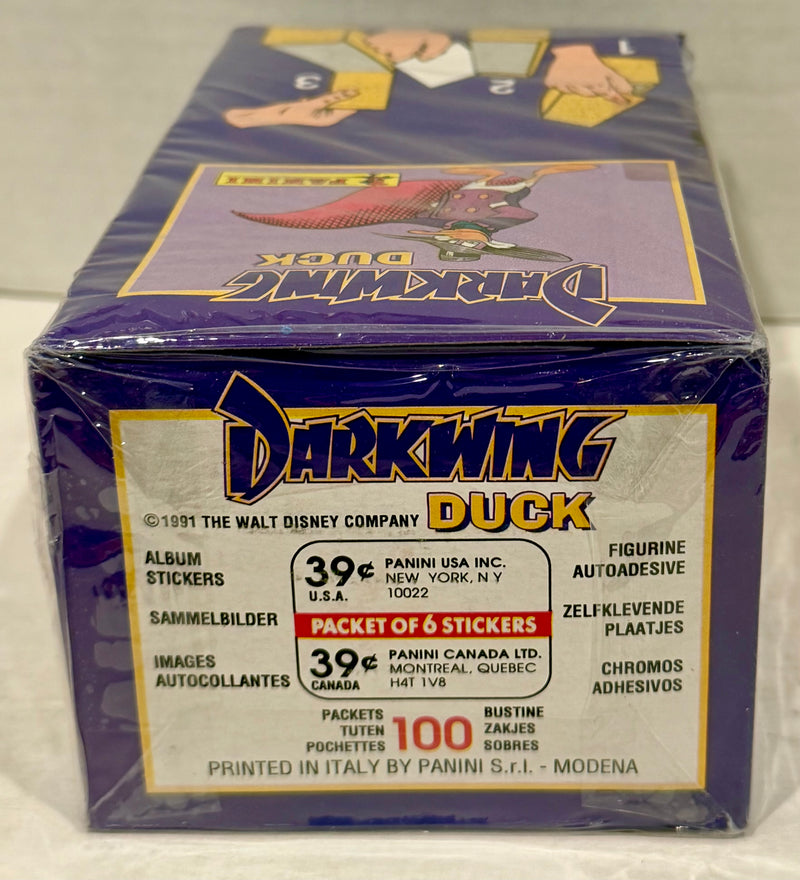 1991 Darkwing Duck Album Sticker Box 100 Packs Sealed Panini - TvMovieCards.com