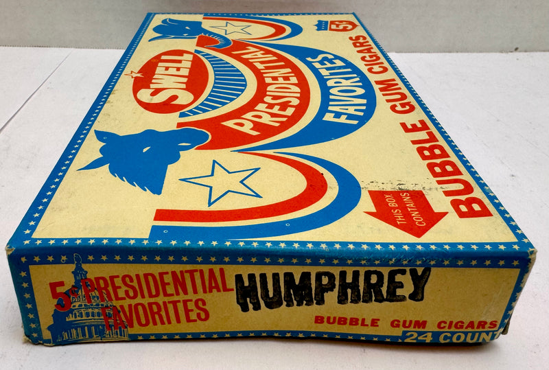 Presidential Candidate Hubert H. Humphrey Bubble Gum Cigars Vintage Box Swell 68   - TvMovieCards.com