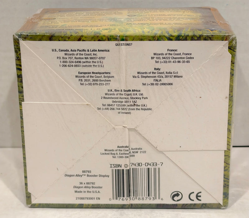 Harry Potter TCG WOTC Diagon Alley Sealed 36 Pack Booster Box - TvMovieCards.com