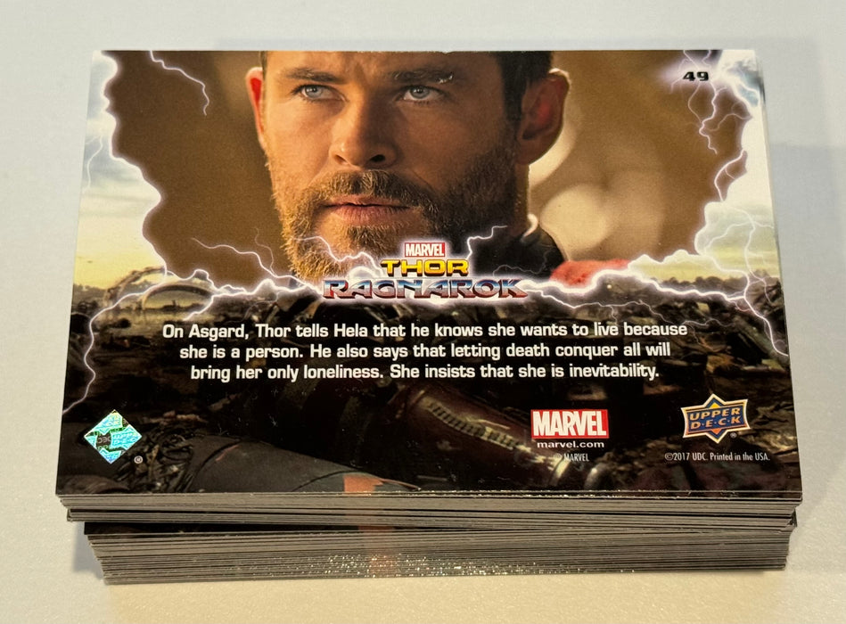 2017 Thor: Ragnarok Complete Parallel Base Trading Card Set of 100 Upperdeck - TvMovieCards.com